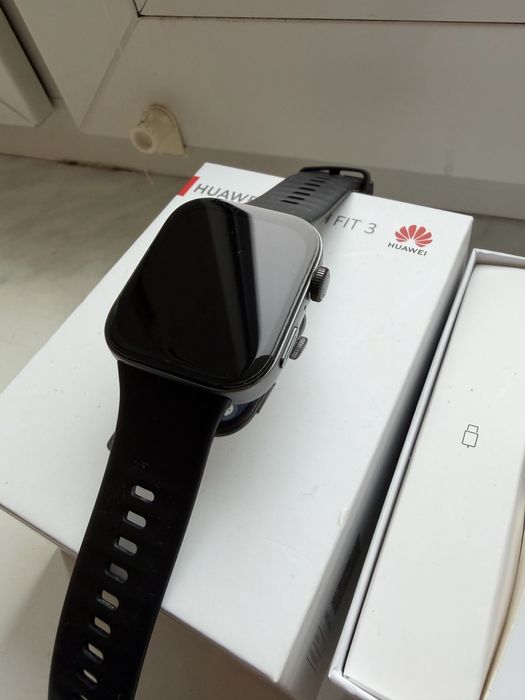 Huawei watch fit 3 czarny smartwatch
