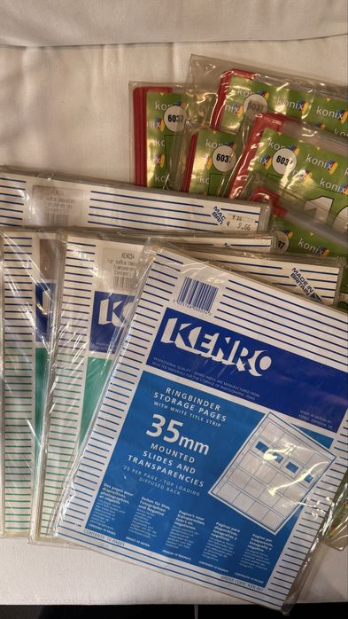 Folhas NOVAS para diapositivos 35mm + 6x7 + 6x9 | 90 folhas