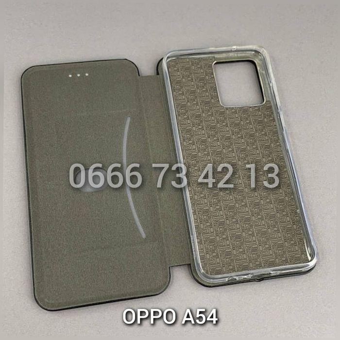 Чехол книжка на Oppo A54 A58 кожаный чохол книжка шкіряний