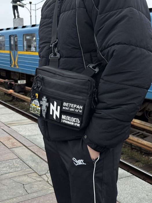 Сумка через плече військова | Тактична сумка для патчів