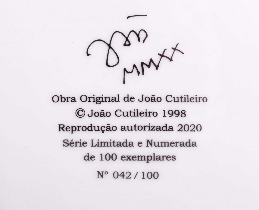 João Cutileiro - Prato assinado e datado446439582545356802
