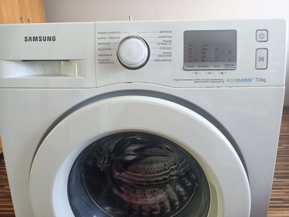 Pralka Samsung EcoBubble 7 kg WF70F5EFW2W Stan BDB (Sprawna)