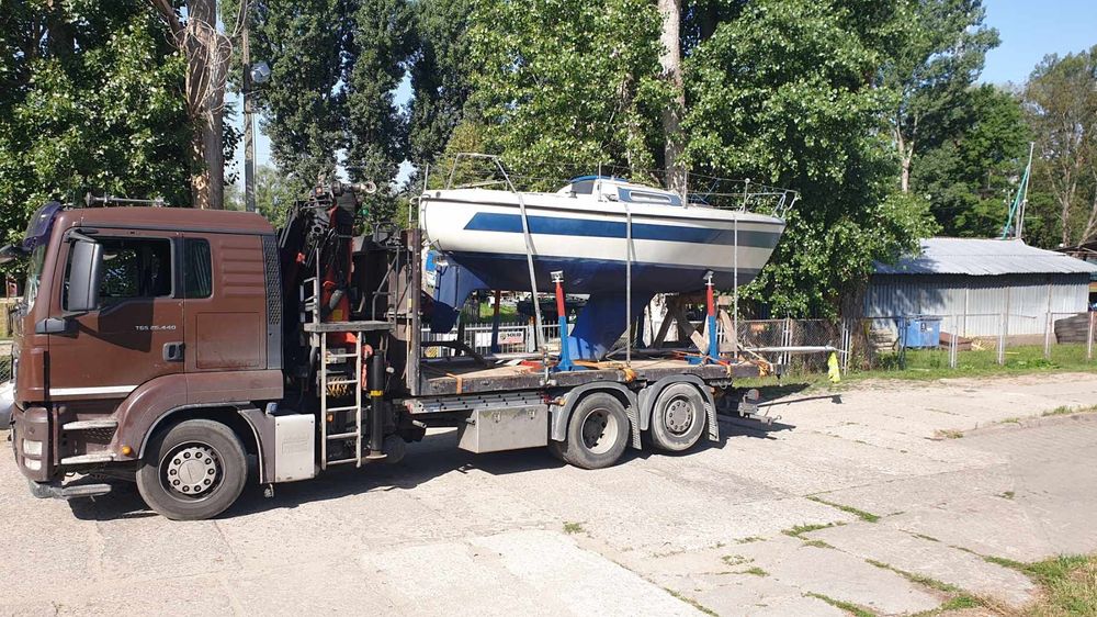 Transport maszyny niskopodwoziowa HDS  pawilony trawers