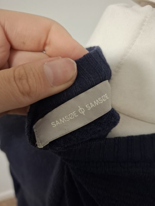 Sweter samsoe samsoe S wełna modal