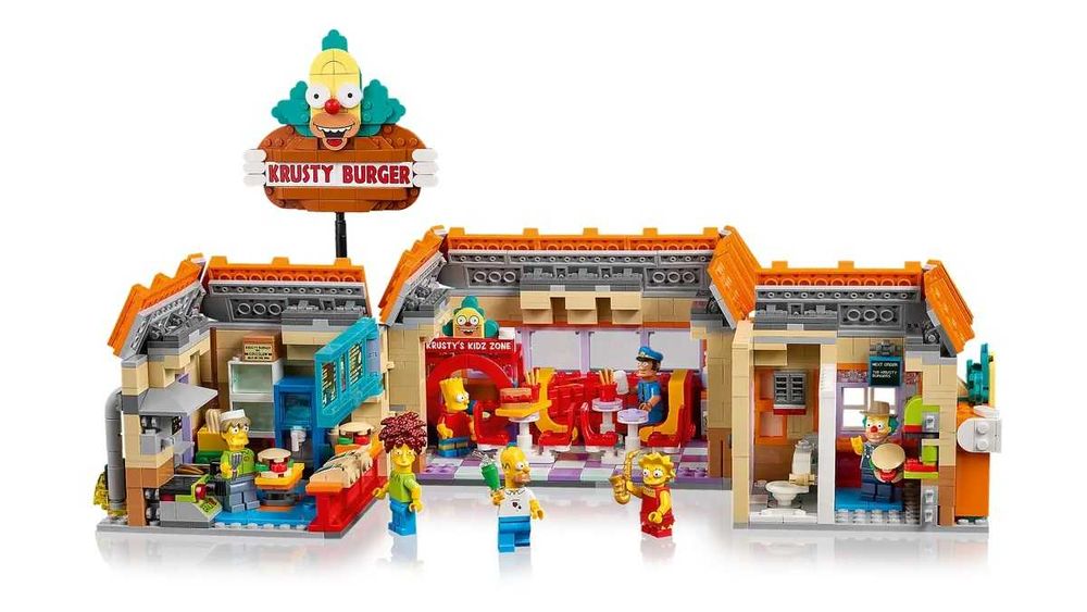 Симпсоны, Красти-Бургер, LEGO 10352, конструктор коллекционный