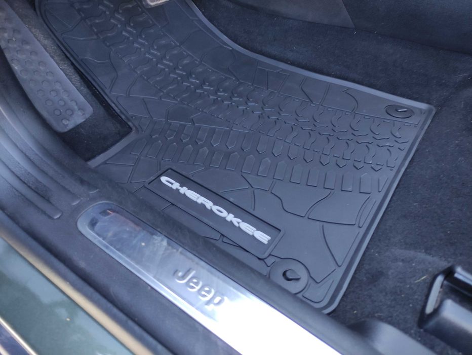 Гумові килимки Jeep Cherokee KL 2014-2025 Джип Чірокі коврики Чироки
