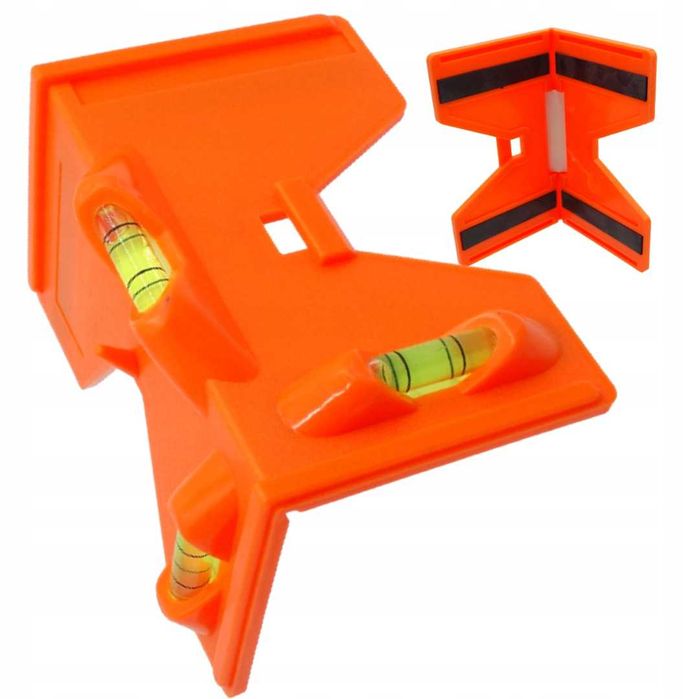 POZIOMICA Kątowa Narożna do Ogrodzeń SŁUPKOW RUR MAGNETYCZNA 3 Libelki