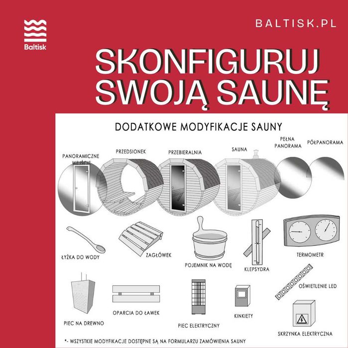Sauna ogrodowa typu Beczka 200cm - Sauna z paczki! Samodzielny montaż