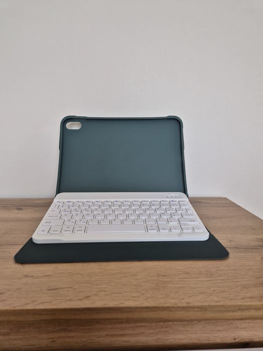 Etui z klawiaturą Bluetooth jademall do iPad 10.9" 10 gen. AZERTY + kabel