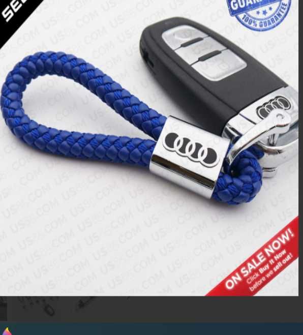 Porta chaves Audi azul