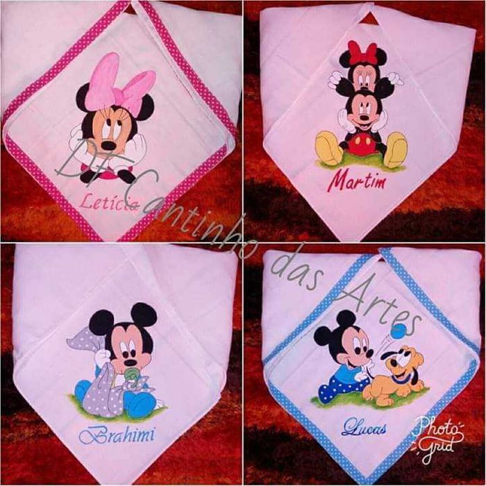 Fralda tapa ovo pintada a mão