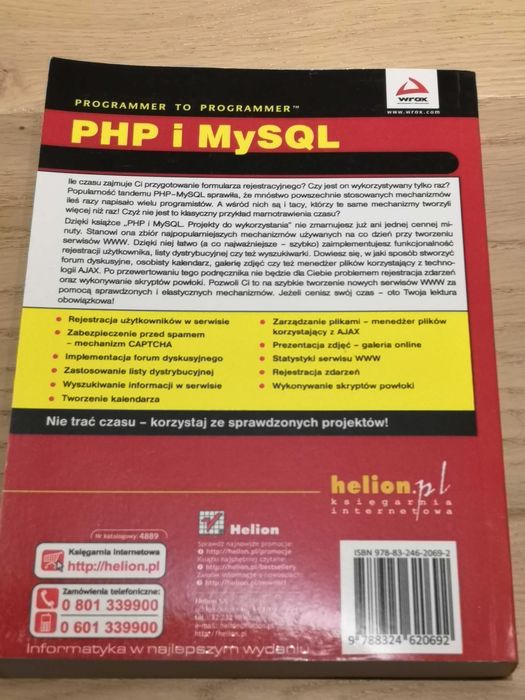 Książka PHP i MySql - Projekty do wykorzystania - Helion