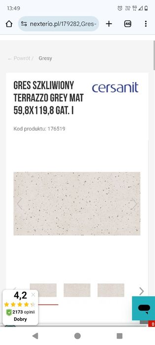 Gres terazzo Cersanit