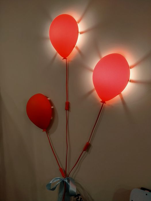 Lampki kinkiety baloniki IKEA do pokoju dziecięcego