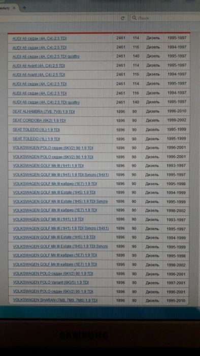 Масляный фильтр Volkswagen 1.6 Дизель