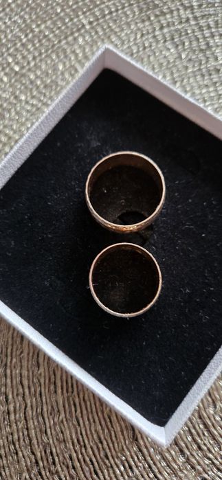 Obrączki ślubne złote grawer