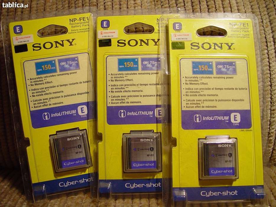 NOWY akumulator sony np-fe1 do t7
