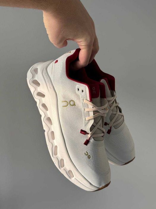Кросівки ON Running Cloudtilt Pearl Ivory White Red | кроси ОН Раннінг Клаудтільт Пірл Айворі білого кольору