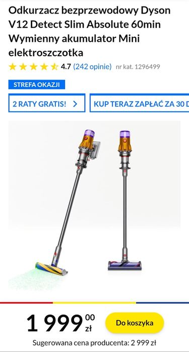 Odkurzacz bezprzewodowy Dyson V12 Detect Slim
