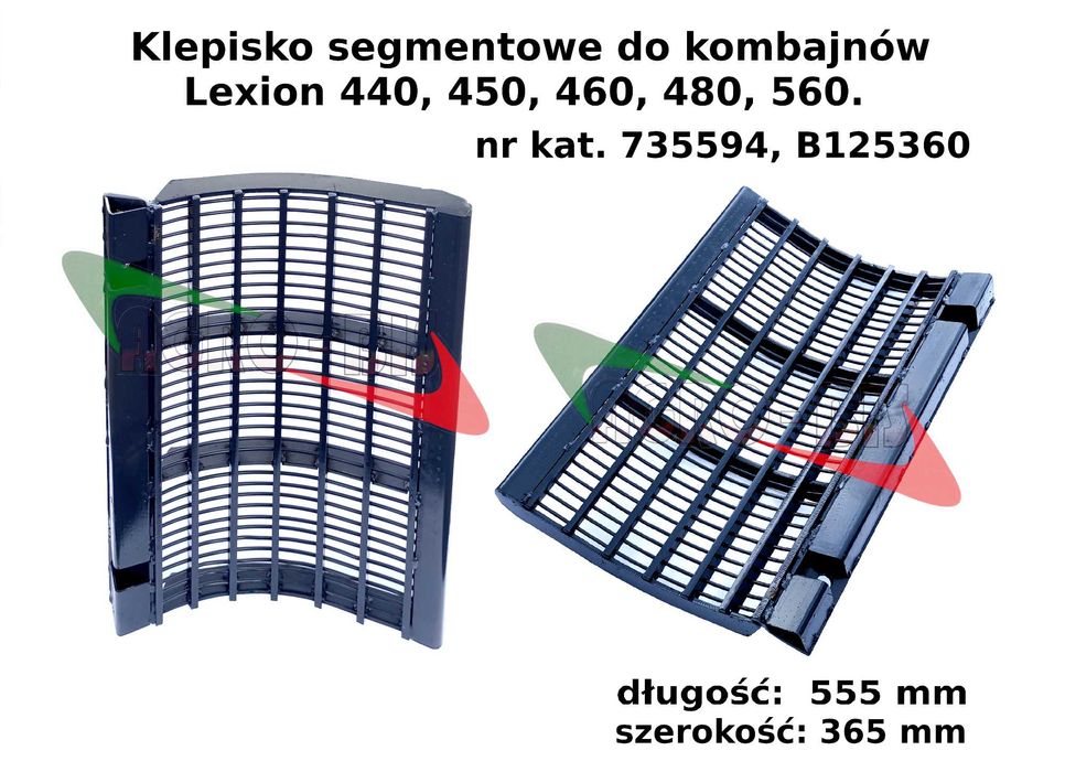 Klepisko segment. Lexion 440, 488, 560 nr kat. 735.594 i kukurydza