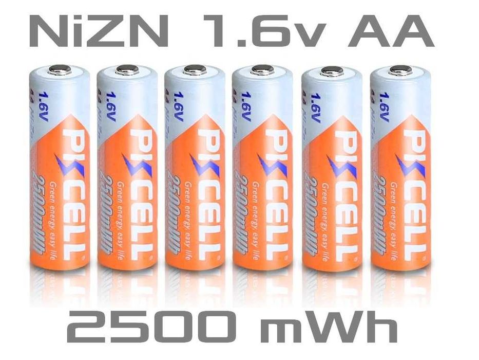 PKCELL Ni-Zn AA 2500mWh Нікель-цинковий акумулятор пальчик