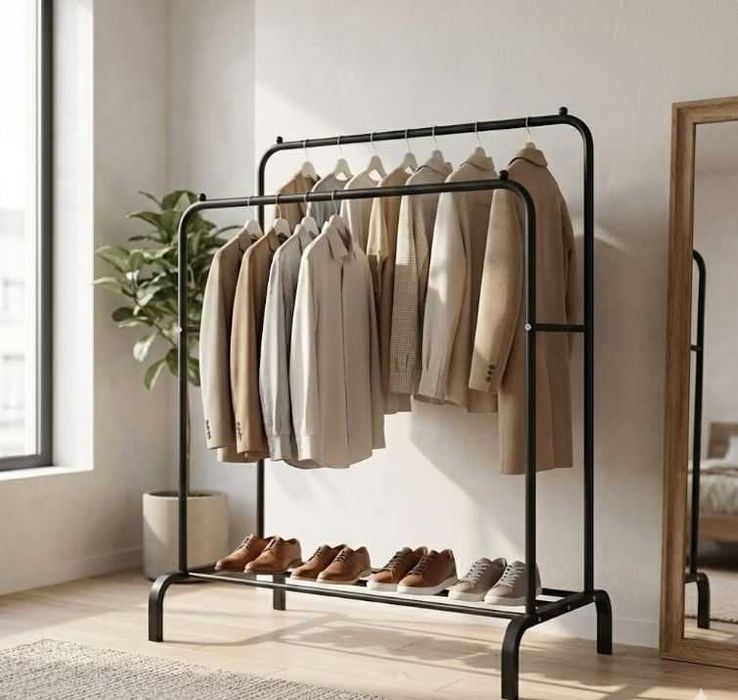 Вішалка стійка для одягу підлоги металева вішак для одягу підлоговий