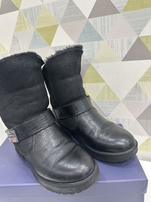 Зимні сапожки, сапоги кожанные теплые