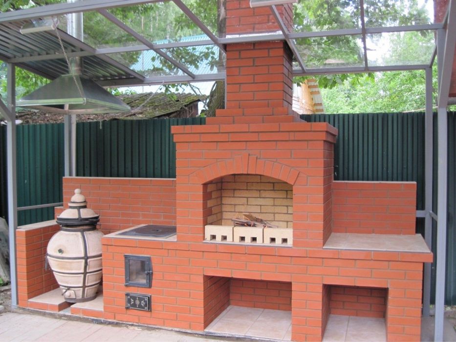 Баня під ключ, барбекю, камін