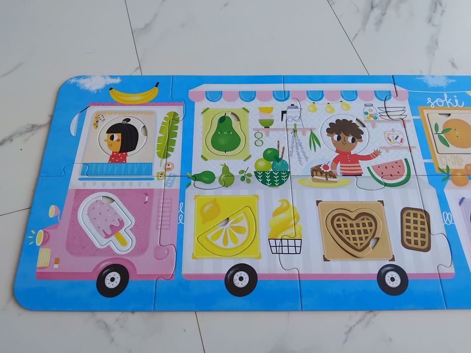 CzuCzu Puzzle z dziurką Lody Lody! 2+