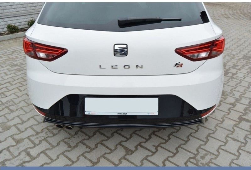 DIFUSOR TRASEIRO SEAT LEON 5F 2013-2016 PRETO FOSCO