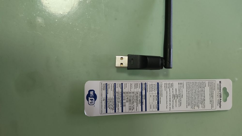 USB wifi адаптер с антенной 150 Mbps черный в блистере