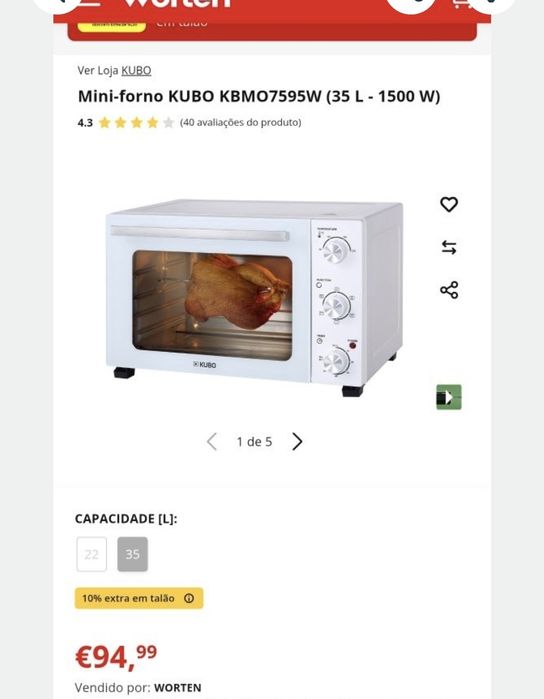 Vendo Mini forno