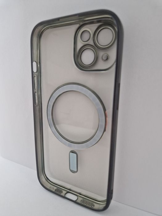 Metallic Magsafe Case do Iphone 15 Czarny