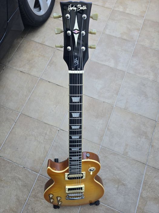 Guitarra Harley Benton Les Paul Canhoto / Esquerdino