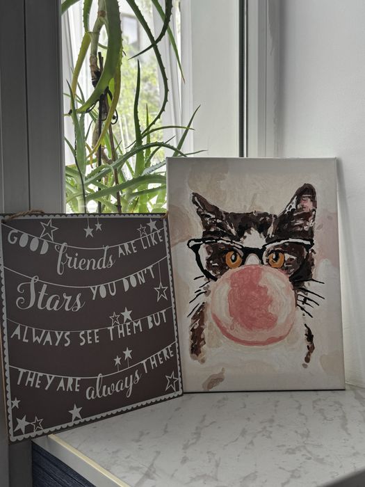 Постер картина с котом