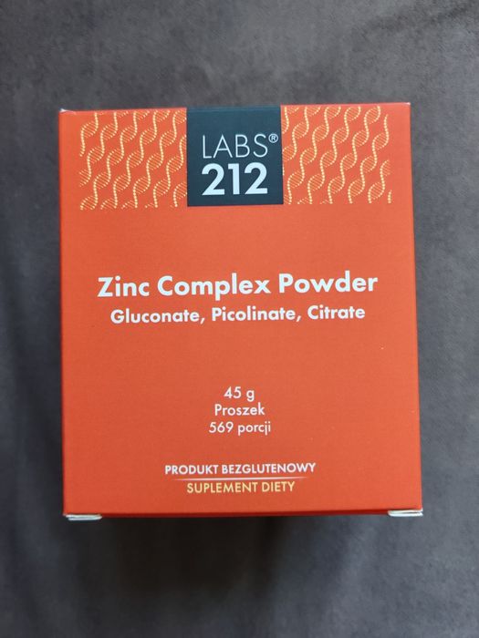 Zinc Complex Powder 45 gram / CYNK KOMPLEKS w proszku, 569 porcji dziennych