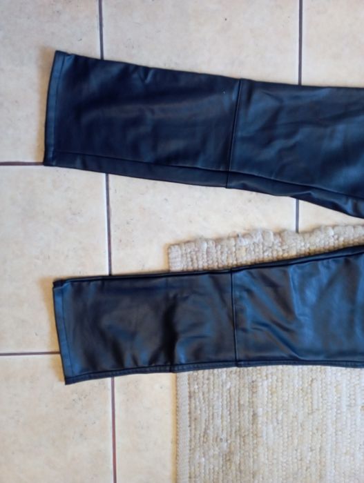 Spodnie imitacja skóry H&M