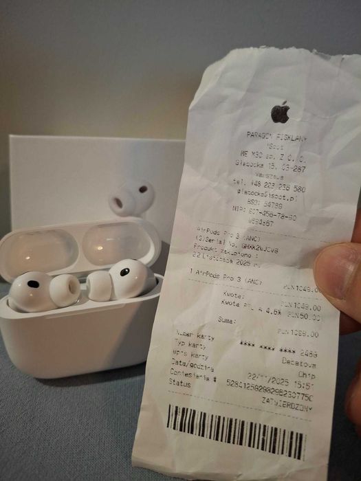 Używane Apple AirPods Pro 3 ANC + paragon/gwarancja