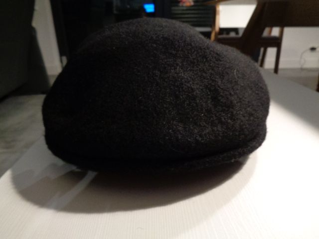 Czapka męska z daszkiem,kaszkiet 100% wełna - M - 58