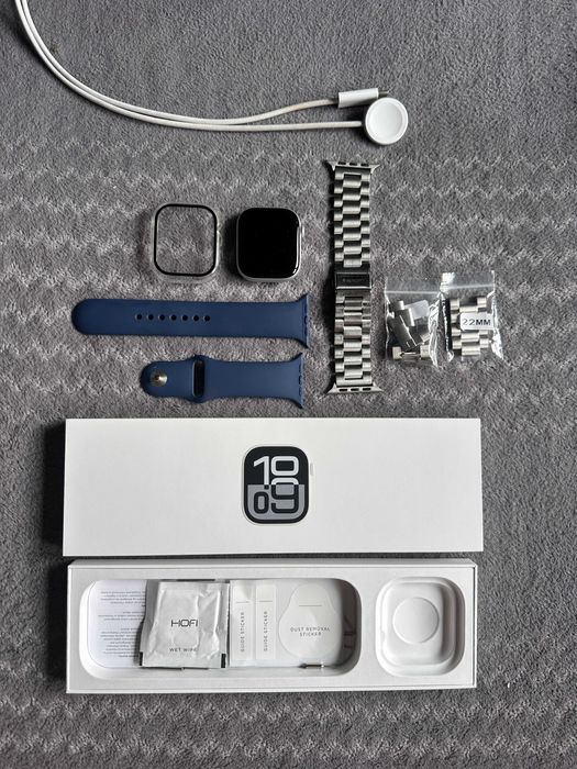 Apple Watch 10 46mm 64GB srebrny JAK NOWY