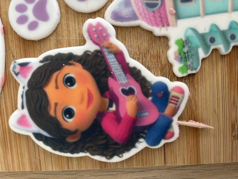 Ozdoby na tort Koci Domek Gabi