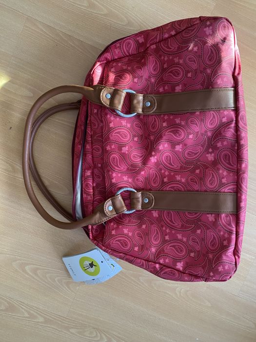 Mala de maternidade lassig vintage metro bag