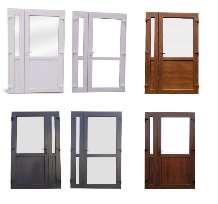 Drzwi PCV 125x210 białe zewnętrzne dwuskrzydłowe Dostawa CAŁA POLSKA