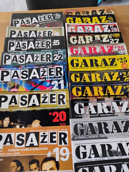 Pasażer Garaż ziny - HC / punk ok. 20 szt.