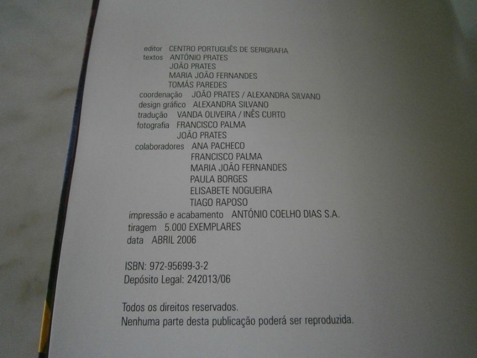 Livro “Impressões Partilhadas” 20 anos CPSerigrafia(C/novo)