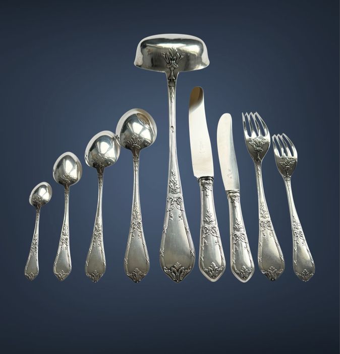 Антикварне столове срібло срібний сервіз серебряный  столовое серебро