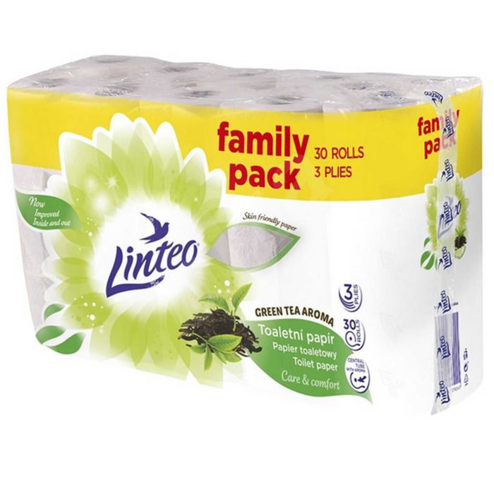 Papier toaletowy LINTEO 30 rolek 3 warstwy Duże Opakowanie