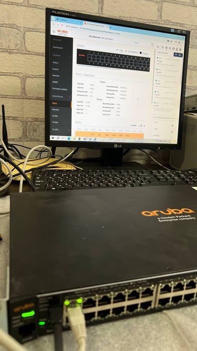 Мережеве обладнання, комутатори, свічі Cisco, HP, Aruba, TP-LINK, TRENDnet, керовані, 100/1000mbit, Poe