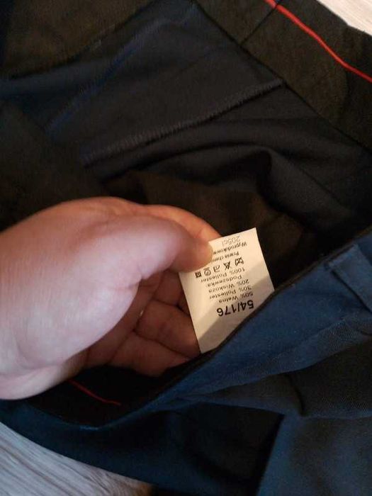 Garnitur granatowy marynarka plus spodnie