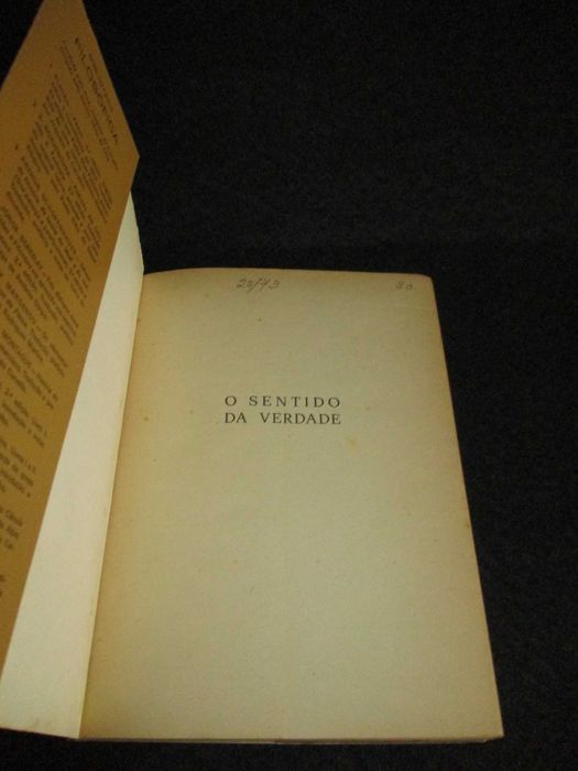 Livro O Sentido da Verdade J. Xirau Palau